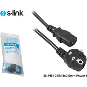 Resim S-Link Sl-p151 0.5m 3x0,5mm Power Kablo 