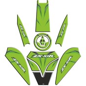 Resim Genel Markalar Kawasaki Zx10r Uyumlu Yeşil Tank Pad Set 