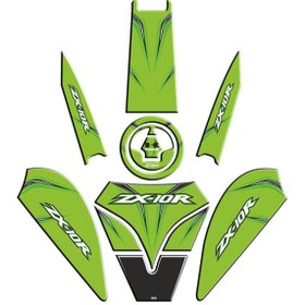 Resim Genel Markalar Kawasaki Zx10r Uyumlu Yeşil Tank Pad Set 