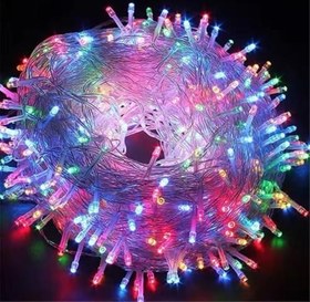Resim Coverzone 30 Metre Fişli Sarı Led Işık Noel Yılbaşı Ağacı Işığı Led Ampül Çam Ağacı Balkon Merdiven Salon Yada Oda Süslemelerinde Kullanıma Uygun 220v Prizden Enerjisini Alır (30 Metre) 