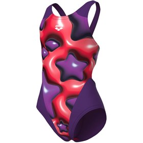 Resim Star Shaped Swimsuit Swim Tech L Çocuk Mor Yüzücü Mayosu 008169950 