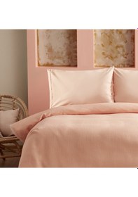 Resim Karaca Home Alia % 100 Pamuk Fistolu Çift Kişilik Pike Takımı Somon 200.22.11.0337 