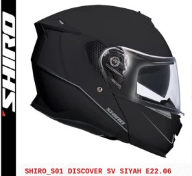Resim SHIRO FF950 DISCOVER MATT BLACK MOTOSİKLET KASKI 