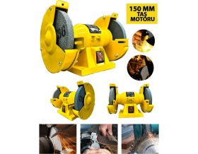 Resim Germany Style 8900VFX Pro Çark Motoru Zımpara Balta Bıçak Bileme Makinesi Taş Motoru Taşlama 150 mm 