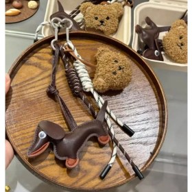 Resim Silver1 Zarif Anti-Kayıp Araba Anahtarlık Okul Çantası Çekicilik Bebek Yaratıcı Erkek ve Kadın Çift Yıldız Ayı Anahtarlık (Yurt Dışından) 