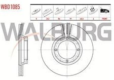 Resim HYUNDAI ACCENT 00-05 ÖN FREN DİSKİ 242 MM (WALBURG) 