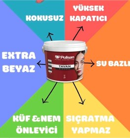 Resim Polisan Elegans Tavan Boyası 3,5 Kg 