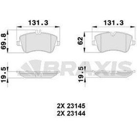 Resim Braxıs-aa0029 - Fren Balatası On W202 93 00 W203 00 07 Cl203 02 