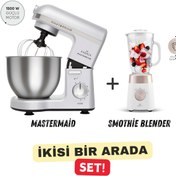Resim Karaca Mastermaid Smothie Avantajlı Set 6 Hız Kademeli 5 Lt Premium Chef Stand Mikser 1500w 
