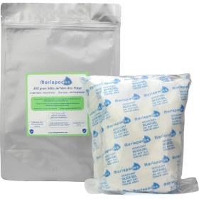 Resim Marispacks 500 G x 2 Adet Silikajel Nem Alıcı Paket (Nonwoven, Aluminyum Doypack Ambalajda) 