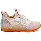 Resim Derinet Bağcıklı Fileli Günlük Kadın Sneaker 