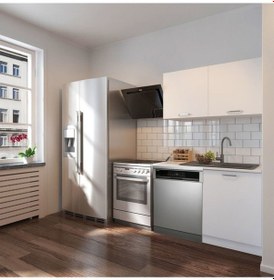 Resim Vora Hazır Mutfak Dolabı 120 Cm-beyaz Laminat Tezgah Dahil-bulaşık Makinesi Yeri Mevcut-mat Beyaz 