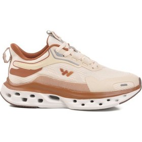Resim Walkway Bej Memory Foam Hafif Fileli Kadın Spor Ayakkabı Çok Renkli 