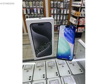 Resim Apple iPhone 15 Pro Max İkinci El TR | 256 GB | Siyah 