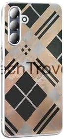 Resim Samsung Galaxy A16 Kılıf İpeksi Desenli Tasarımlı Kamera Koruma Çıkıntılı A+ Kalite Kapak Geometrik 