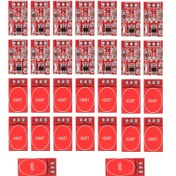Resim 30 adet TTP223 Kendinden Kilitli Kapasitif Dokunmatik Anahtarlar - Kırmızı ABS, Arduino için Kablolama, Endüstriyel Elektrik Kullanımı, Düğme Sensör Modülü 