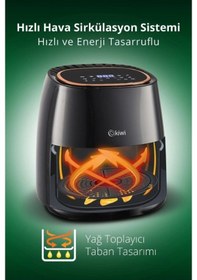 Resim Kiwi KAF-5536 Yağsız 5 L Airfryer Fritöz 