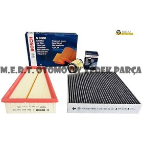Resim W246 Mercedes B180 Benzinli Bosch Filtre Bakım Seti 2011-2018 