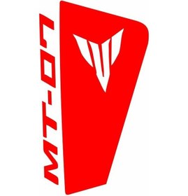 Resim Yamaha Mt07 2014-2017 Kırmızı Siperlik Sticker Set 