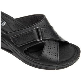 Resim Muya Duro Anatomik Taban Topuk Dikeni Kadın Terlik Siyah 