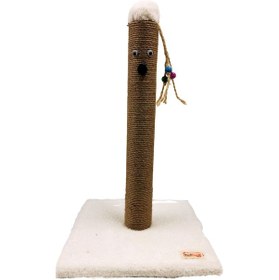 Resim Doğal Kendir Halat Kedi Tırmalama Sütunu 50 CM 