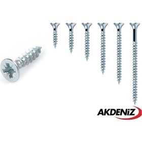 Resim Akdeniz Sunta Vidası 5,0x65 Çinko 200 Adet 