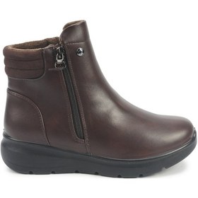 Resim Polaris 163024.z5pr Kahverengi Kadın Dolgu Topuk Bot 000000000102044883 Kahverengi 