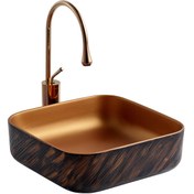 Resim Lena E-4072 x Tezgah Üstü Porselen Lavabo 