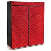 Resim EKOMETEKS Ekose Portatif Bez Dolap 140x102x50 