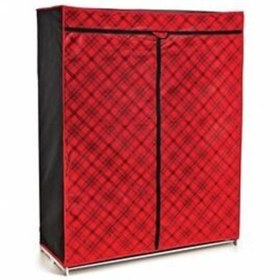 Resim EKOMETEKS Ekose Portatif Bez Dolap 140x102x50 