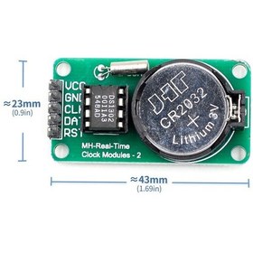 Resim Ds1302 Gerçek Zaman Saat Modülü Rtc Hassas Saniye Dakika Saat Gün Yıl Hesaplayıcı Real Time Modül 