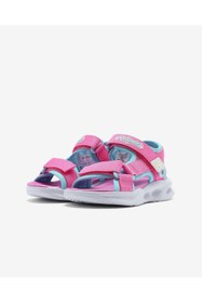 Resim SKECHERS Sola Glow Sandal Büyük Kız Çocuk Pembe Işıklı Sandalet 303024l Hpaq 