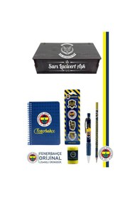Resim Fenerbahçe Orijinal Lisanslı Kalem Kalemtraş Bloknot Silgi Hediyelik Set Lacivert 005 Lacivert 