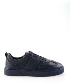 Resim Bambi Lacivert Hakiki Deri Erkek Sneaker E01811410743 