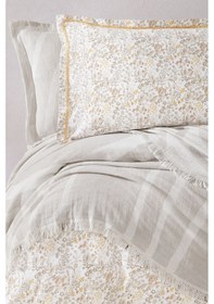 Resim Yataş Lenzy Tek Kişilik Yatak Örtülü Nevresim Takımı Çeyiz Seti Bej 