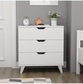 Resim Inarch Dizayn Valencia 3 Çekmeceli Şifonyer Beyaz 