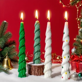 Resim Yeniden kullanılabilir Noel Ağacı Kokulu Mum Kalıbı - Yüksek Sıcaklık Dayanıklı Silikon, Kolay Çıkarma, Şeffaf İçsel Dokulu, DIY Mum Yapımı El Sanatları için Mükemmel, Tatil Süslemeleri için İdeal, Mum Yapımı Malzemeleri, Mum Kalıbı, Kendi Kendine Mum Yapımı Malzemeleri 