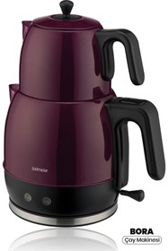 Resim GoldMaster Bora 2200 Watt Xl Damlatmayan Ağız Tasarımlı Paslanmaz Çelik Çay Makinesi Ve Su Isıtıcısı 