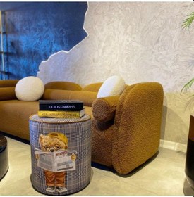 Resim Gazeteci Teddy Puf Kumaşı Süettir. Uluslararası Solmama Sertifikasına Sahiptir. Çok Renkli 