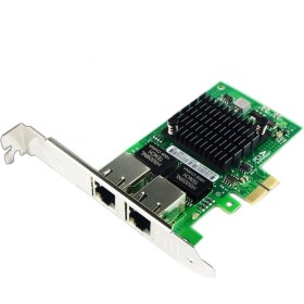 Resim I350AM2 Çip Pcı-E X1 RJ45 Masaüstü Çift Bağlantı Noktalı Gigabit Ethernet Lan 10/100/1000 Mbps Ağ Arayüz Kartı I350-T2 ile Uyumlu (Yurt Dışından) 