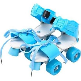 Resim Ganzhoushop Tekerlek Suntek Paten Mavi Mavi Çocuklar İçin Dörtlü Ayar Lanabilir 3 Hk Mavi 