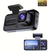 Resim Chuangyinshop 2 Kamera Arka Yok 3 Lens Araç Dvr 1080p Hd Dash Kamera Park Sensörlü Gece Görüşlü Döngü Kayıt 32gb Sd Kart 