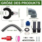 Resim Willowhaven 19.69 İnç Hortumlu Yağmur Suyu Toplama Seti 70-110mm Oluk Çim Bahçe Sulama 