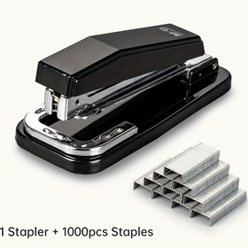 Resim M&G Deluxe Dönebilen Zımba Makinesi 1000 Zımba ile - Dayanıklı Metal Yapı, 25 Sayfa Kapasitesi, Çok Fonksiyonlu, İş Gücünü Tasarruf Etmek İçin Tasarım, Kullanımı Kolay Mekanizma, Ofis ve Okul Malzemeleri İçin İdeal, Ofis Verimliliği | Dönebilen Zımba Makinesi | Dayanıklı Yapı, Masa İçin Zımba 