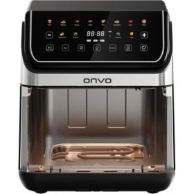 Resim Onvo OVFRY13 8L Kapasiteli Alt-Üst Çift Rezistanslı Yağsız Airfryer Çıkarılabilir Hazne ile 