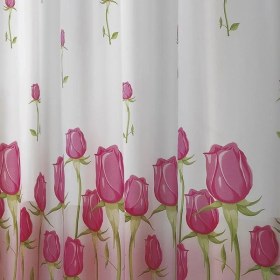 Resim Jackline Banyo Perdesi 7017 Çift Kanat 