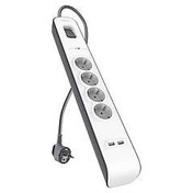 Resim BELKİN 4 lü Akım Korumalı Priz 2M 4.A USB Girişi 