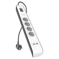 Resim BELKİN 4 lü Akım Korumalı Priz 2M 4.A USB Girişi 