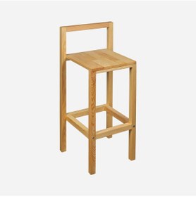 Resim Diva Ahşap Bar Taburesi 68 cm Doğal Ahşap 