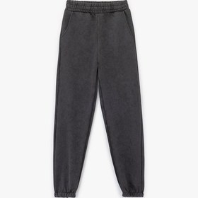 Resim Koton Şardonlu Cepli Beli Lastikli Yıkamalı Jogger Eşofman Altı Antrasit 6wal40039ık Antrasit 
